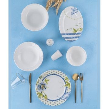 Acar XTL-05611 Sunflower 6 Kişilik 23 Parça Porselen Yemek Takımı