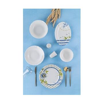 Acar XTL-05611 Sunflower 6 Kişilik 23 Parça Porselen Yemek Takımı