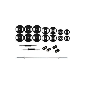 ACD Spor 100 kg Döküm 150 cm Vidalı Ağırlık Halter Dambıl Set