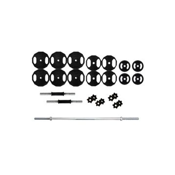 ACD Spor 100 kg Döküm 150 cm Vidalı Ağırlık Halter Dambıl Set