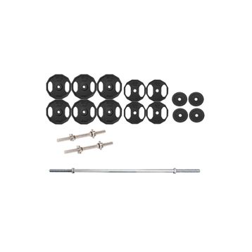 ACD Spor 100 kg Döküm 150 cm Vidalı Ağırlık Halter Dambıl Set