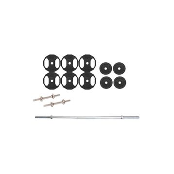 ACD Spor 50 kg Döküm Ağırlık Halter Dambıl Seti 120 cm Uzun Barlı Set