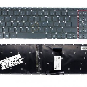 Acer A315-54K-376M Notebook Klavyesi