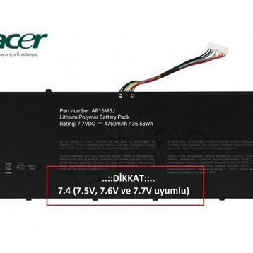 Acer Aspire 3N20C5 Notebook Batarya