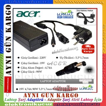 Acer Aspire 5570AWXC Adaptör Şarj