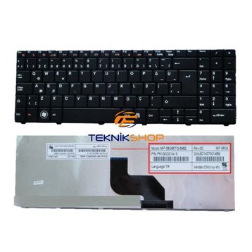 Acer Aspire 5732ZG-443G25MN Siyah TR Uyumlu Laptop Klavye