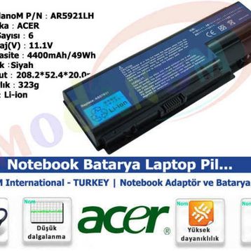 Acer Aspire 5940G Uyumlu Notebook Batarya