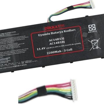 Acer Aspire ES1-572-388T Notebook Batarya