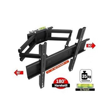 Achill 52'' - 132 Su Terazili Ekran Çift Kollu Hareketli Led Tv Askı Aparatı