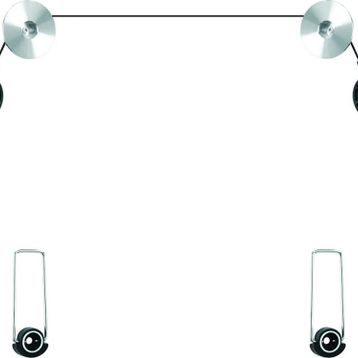 Achill DFGJKNS3 Sled 2000 A New 32'' - 55'' Çelik Telli İpli Tv Askı Aparatı
