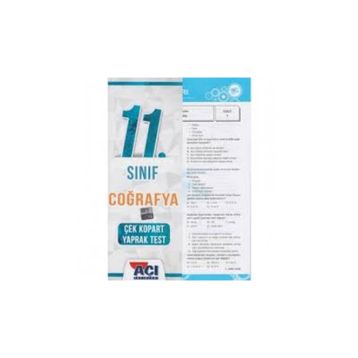 Açı Yayınları 11.Sınıf Coğrafya Yaprak Test