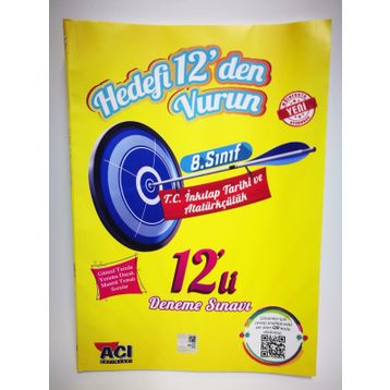 Açı Yayınları LGS 8. Sınıf İnkılap Tarihi On İkili Deneme Sınavı