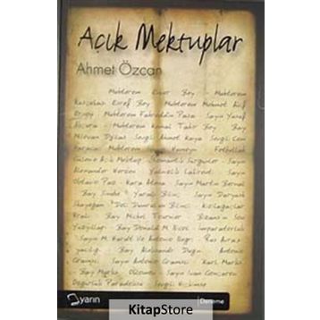 AÇIK MEKTUPLAR - AHMET ÖZCAN