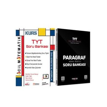 Acil Tyt Matematik ve Marka Paragraf Soru Bankası Seti 2 Kitap