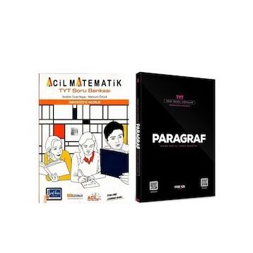 Acil Tyt Matematik ve Marka Paragraf Soru Bankası Seti 2 Kitap