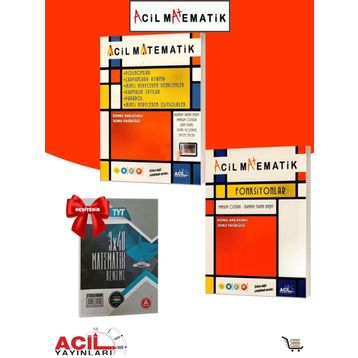 Acil Yayınları Polinomlar Fonksiyonlar Çıkmış Sorular Hediyeli 3 Kaynak Matematik Fasikülü