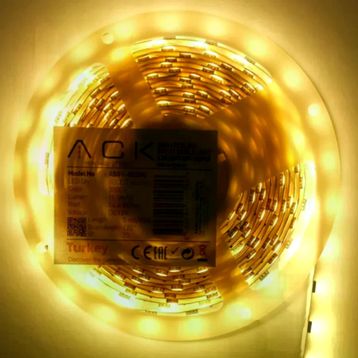 ACK AS01-02500 10W/mt 12V 120 Ledli 3000K Günışığı Şerit Led
