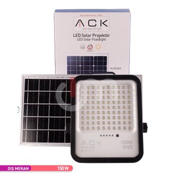 ACK AT65-19432 150W IP65 6500K Beyaz Lensli Solar Projektör