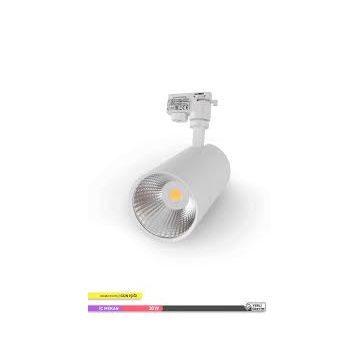 ACK Cob 30 W 3000 K Beyaz Gövde Tek Ayaklı Gün Işığı Led Monofaze Ray Armatürü