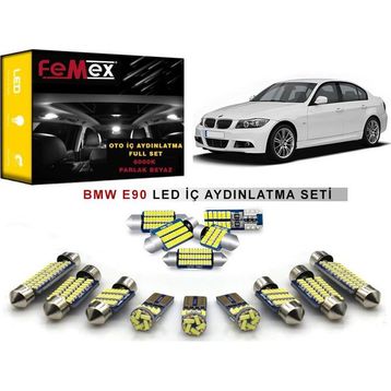 Ack Store BMW E90 3 Serisi FEMEX Parlak Beyaz LED İç Aydınlatma Ampul Seti