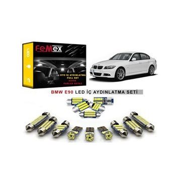 Ack Store BMW E90 3 Serisi FEMEX Parlak Beyaz LED İç Aydınlatma Ampul Seti