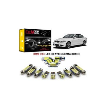Ack Store BMW E90 3 Serisi FEMEX Parlak Beyaz LED İç Aydınlatma Ampul Seti