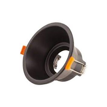 ACK Terra Yuvarlak Siyah 86 mm Alüminyum Modüler Spot Armatür Kasası