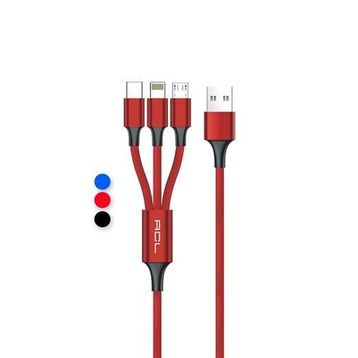 ACL ACK-47 Metal Lightning Type-C Mikro Usb Kablo