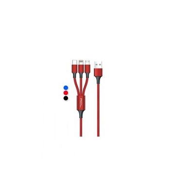 ACL ACK-47 Metal Lightning Type-C Mikro Usb Kablo