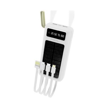 ACL Pw-61 30.000 mAh Güneş Enerjili Beyaz Powerbank