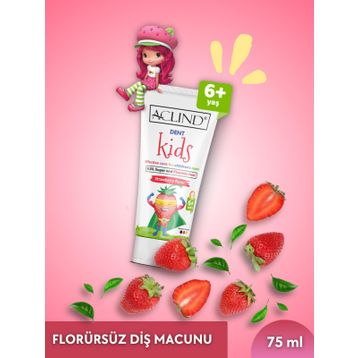 Aclind Dent Kids 75 ml Çocuklar İçin Florür İçermeyen Diş Macunu