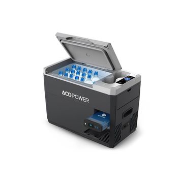 Acopower Vx28 12/24/220 Volt Akülü/Kablolu 28 Litre Kompresörlü Outdoor Oto Buzdolabı + Powerbank + Led Lamba