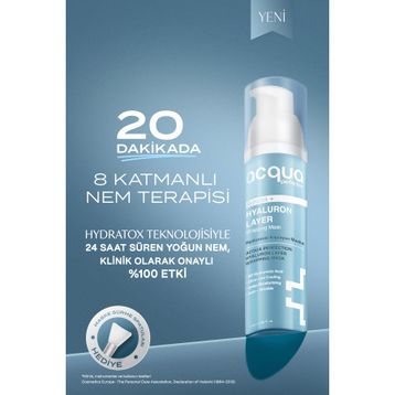 Acqua Perfection Hydratox Hyaluronic Acid Nemlendirici ve Kırışıklık Karşıtı Soyulabilir 70 ml Yüz Maskesi