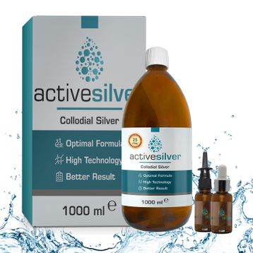 Active Silver Colloidal 25 PPM 1 lt Gümüş Suyu