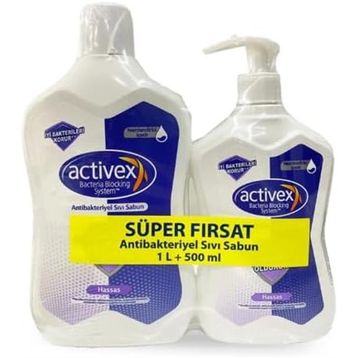 Activex 1 lt+500 ml Hassas Sıvı Sabun