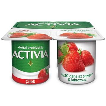 Activia 4x100 gr Çilekli Yoğurt