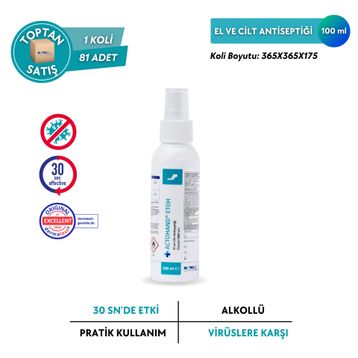 Actohand Etoh 100 ml Etanol %80 V/V El ve Cilt Antiseptiği