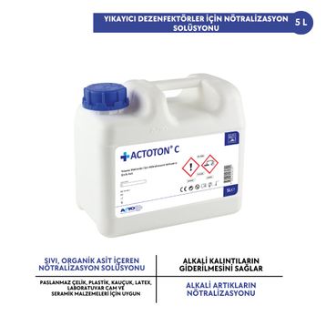 Actolind C 5 lt Yıkayıcı Dezenfektörler İçin Nötralizasyon Solüsyonu