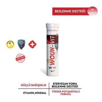 Actomins Woun-Vit 20 Efervesan Tablet