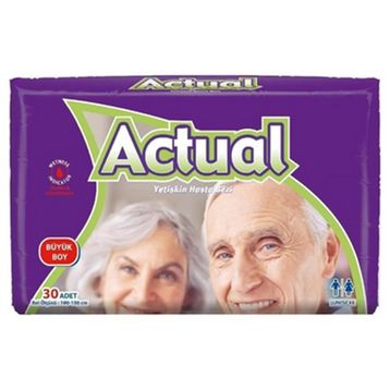 Actual 100-150 cm 30'lu Büyük Boy Hasta Altı Bezi