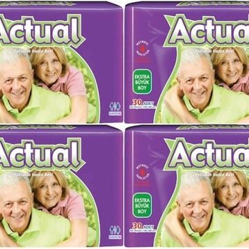 Actual 120 Adet XL Belbantlı Hasta Bezi