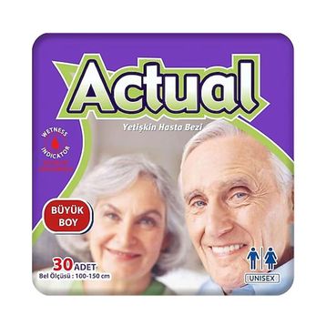 Actual 30'lu Large Yetişkin Hasta Bezi