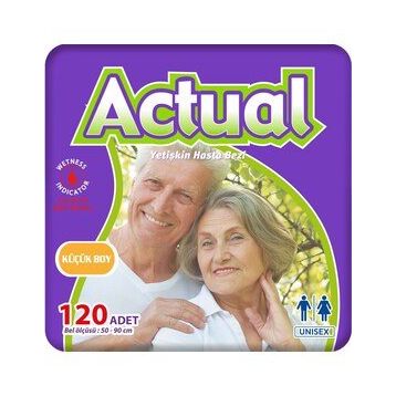 Actual Small 4x30'lu Belbantlı Hasta Bezi