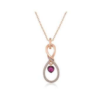 Adal Silver Rose Sonsuz Kalp Gümüş Kolye
