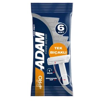 Adam 6'lı Tek Bıçaklı Tıraş Bıçağı