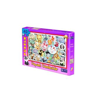 Adam Games 40 Parça Puzzle Hayvanlı Damlacıklar