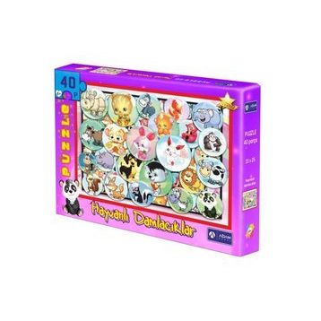 Adam Games 40 Parça Puzzle Hayvanlı Damlacıklar