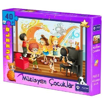 Adam Games 40 Parça Puzzle Müzisyen Çocuklar
