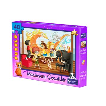 Adam Games 40 Parça Puzzle Müzisyen Çocuklar
