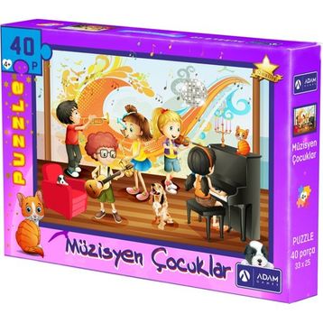 Adam Games 40 Parça Puzzle Müzisyen Çocuklar